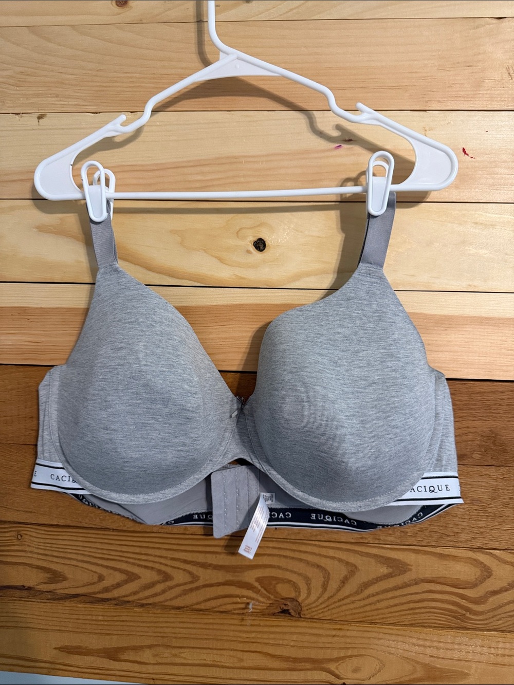 Cacique Light Heather Gray T-Shirt Bra